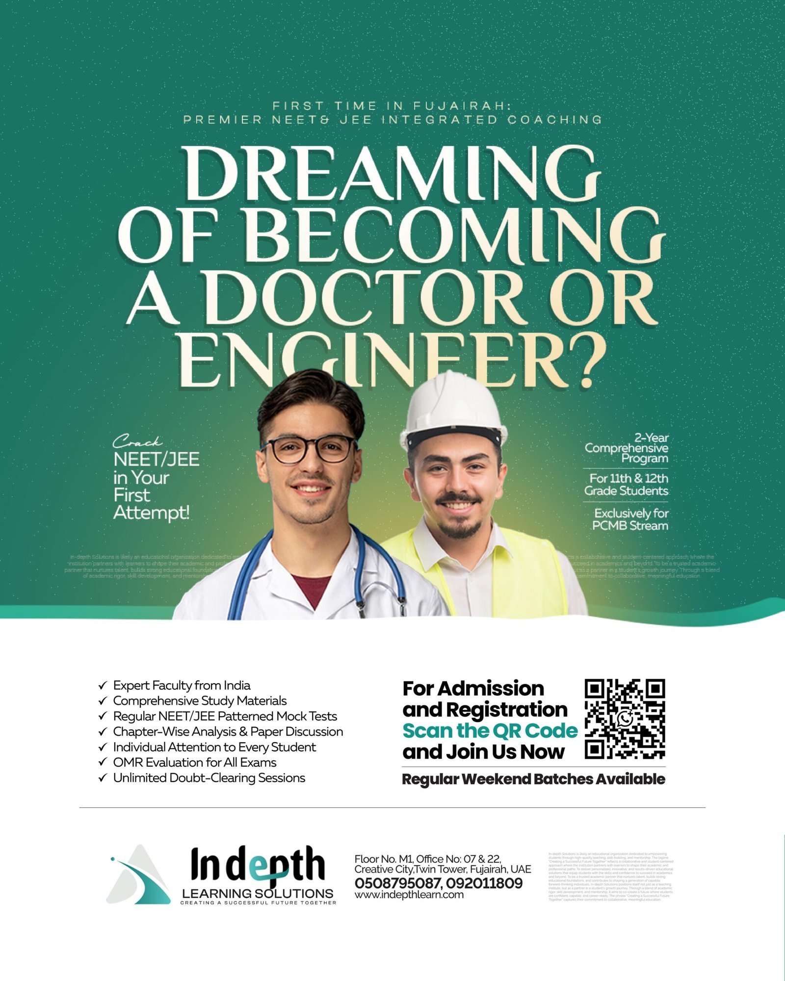 NEET/JEE coaching — dreaming of becoming a doctor or engineer